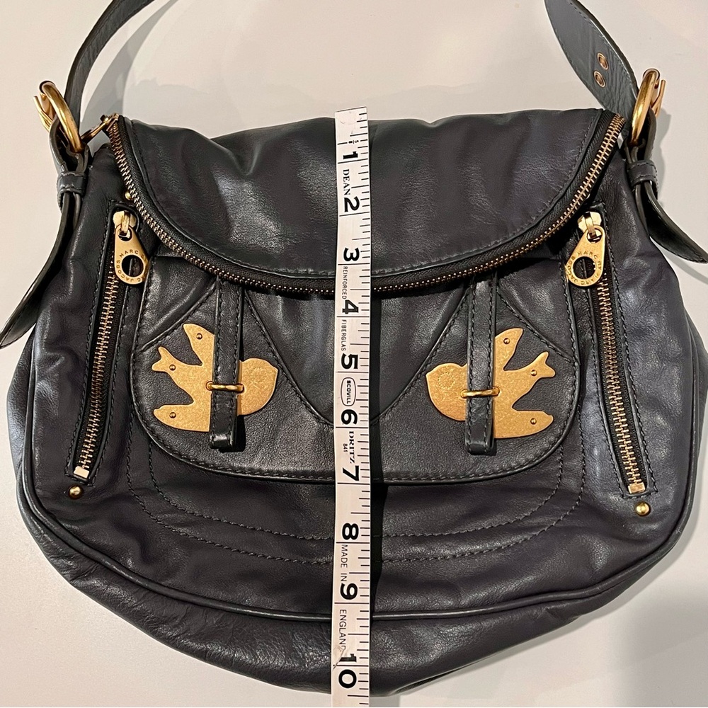 Marc by Marc Jacob’s Q Groovee Bird Leather Hobo Crossbody | Vintage Rare Boho - Picture 14 of 15